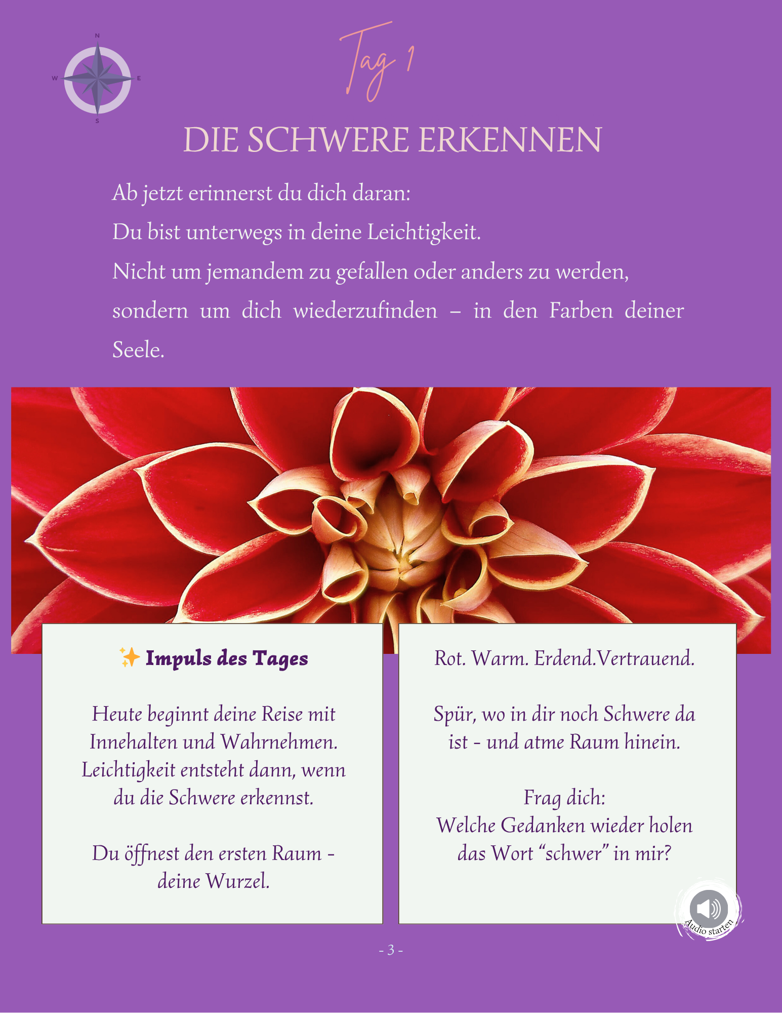 Tag 1, Einleitung *Kritzelreise in die Leichtigkeit*